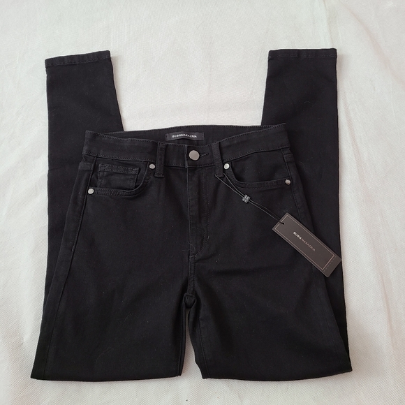 BCBGMaxazria Naomi high rise skinny black jean - Picture 4 of 6